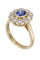 Bague 51 BAGUE MARGUERITE SAPHIR ET DIAMANTS 58 Facettes 088041