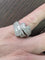 Bague 54 Bague en or blanc massif sertie de diamants brillants et baguettes 58 Facettes