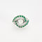 Bague 50 Bague Vintage or, platine, émeraudes et diamants 58 Facettes 1CA00000-23