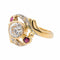 Bague 52 Bague Or jaune, Or blanc Diamant, Rubis 58 Facettes 2991731CN