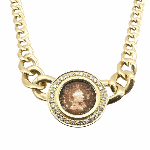 Collier Collier en or jaune et diamants 58 Facettes