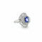 Bague 56 Bague Jupe Or blanc - Tanzanite et Diamants - Année 70 58 Facettes 1.0002595/1
