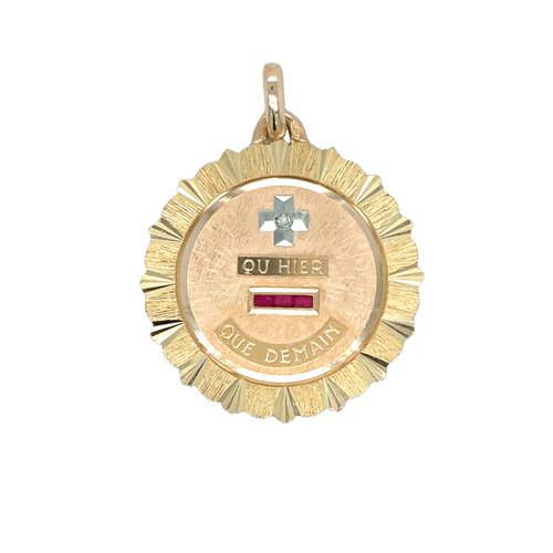 Pendentif Maison AUGIS - Médaille D'amour 1970 58 Facettes 11027/19