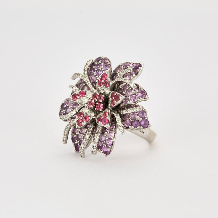 bague 53 MATY - Bague fleur 58 Facettes 240253