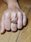 Bague 59 Bague solitaire en or rose 18 carats et diamant taille brillant 58 Facettes