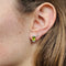 Boucles d'oreilles Boucles d'oreilles en or jaune, péridots ovales et diamants 58 Facettes 2511008