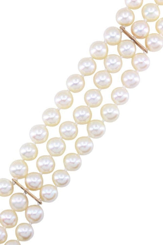 Bracelet Bracelet perles de culture 3 rangs 58 Facettes 091071