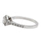 Bague 53 Bague Solitaire Or blanc Diamant 58 Facettes 578820RV