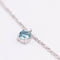BELL Halskette aus Weißgold und blauem Topas 