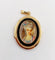 Pendentif Pendentif porte photo antique or rose 18k miniature demoiselle et onyx (circa 1900) 58 Facettes A05940
