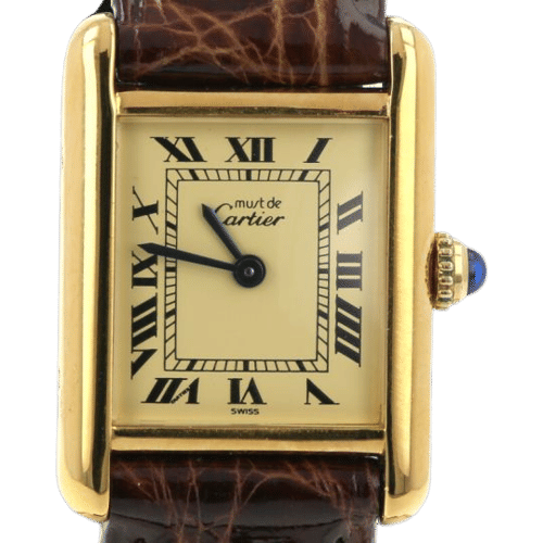 Montre Cartier Montre Tank Vermeil 58 Facettes MT42591