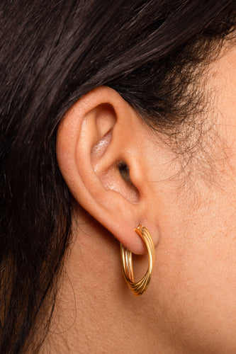 Boucles d'oreilles Boucles d'oreilles trois ors 58 Facettes