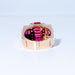 Bague 52 Bague Tank or rose rubis et diamants 58 Facettes 240 400