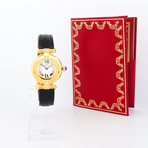 Cartier Must Colisée - Ivory trinity dial 58 Facettes