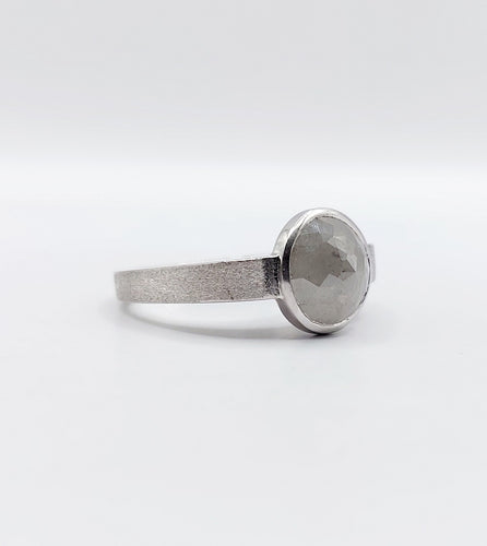 Bague 52 Bague joaillier PAGLIANI or gris diamant gris de 3,50 carats 58 Facettes A01232