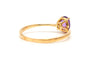 Bague 52 Bague contemporaine sertie d'une améthyste en or jaune 18 carats 58 Facettes B784