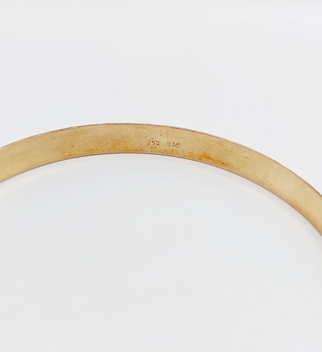 Bracelet Bracelet jonc vintage or jaune finement ciselé 58 Facettes A06349