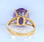 Bague 50 Bague or jaune améthyste 58 Facettes AB647