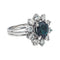 Bague 45 Bague  Marguerite  Or blanc Saphir, Diamant 58 Facettes 3905085CN
