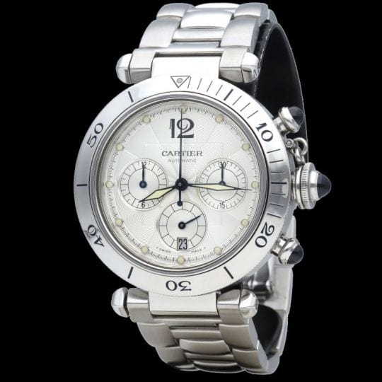 Montre Cartier Montre Pasha Chronograph 58 Facettes MT39724