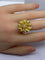 Bague 54 Importante bague en or jaune 18 carats et diamants 58 Facettes AB504