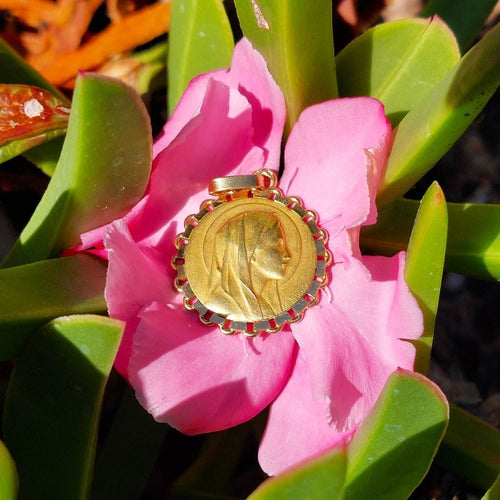 Emile Dropsy - médaille Vierge or jaune 58 Facettes 197