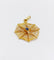 Pendentif vintage or jaune araignée sur sa toile, pierre bleue et perle 58 Facettes A06223