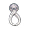 Pendentif Pendentif Or blanc Perle 58 Facettes 578617CD