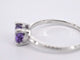 Bague 54 Bague en or blanc avec améthyste 58 Facettes 2194