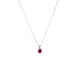 Collier Collier solitaire en or blanc et rubis 2,12ct 58 Facettes 20021