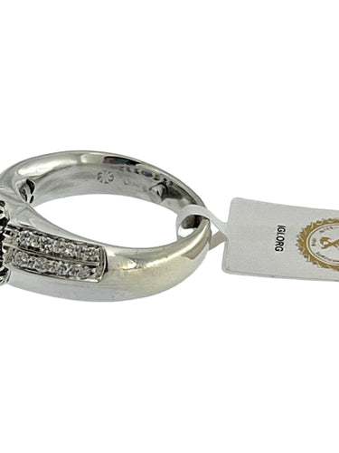 Bague 52.5 Bague cocktail en or blanc avec iolite et diamants 58 Facettes