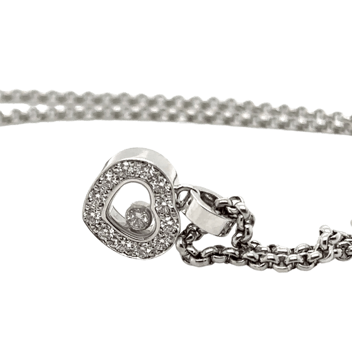 Collier CHOPARD - Collier Happy Diamond Or blanc et Diamant 58 Facettes 1.0000278/1