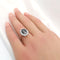 Bague 54 Bague marguerite or blanc saphir et diamants 58 Facettes