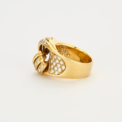 Bague 52 Bague nouée pavage diamants 58 Facettes 31300481