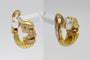 Boucles d'oreilles Boucles d'oreilles vintage françaises en or jaune, diamants. 58 Facettes PT3