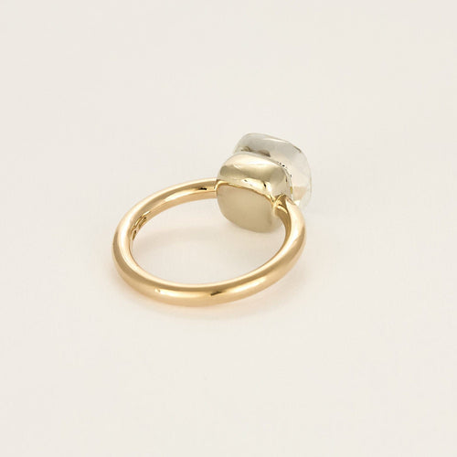 Bague 56 Pomellato Bague Nudo Classic en or rose et topaze blanche 58 Facettes GU291X2