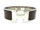 Bracelet HERMES. Collection "Clic clac H", bracelet argenté 58 Facettes