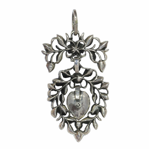 Pendentif Un témoignage d'amour : pendentif diamant rococo flamand 58 Facettes 20296-0349