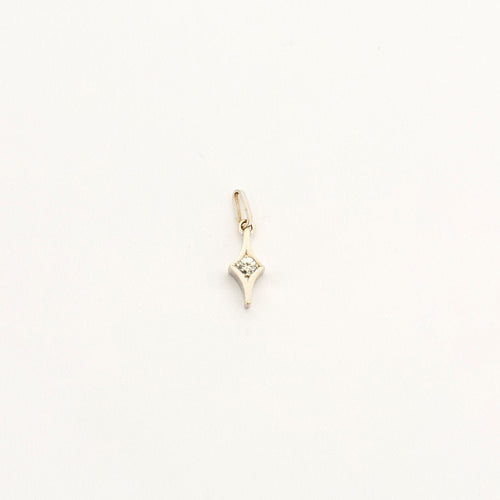 Pendentif Pendentif or blanc diamant 58 Facettes LP940/BET