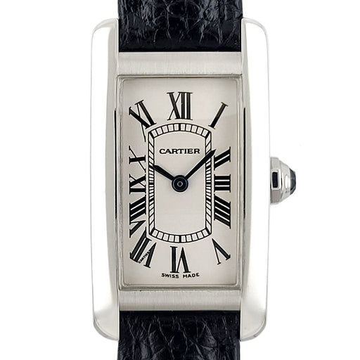 Montre Cartier Tank Américaine 2489 18k White Gold 58 Facettes