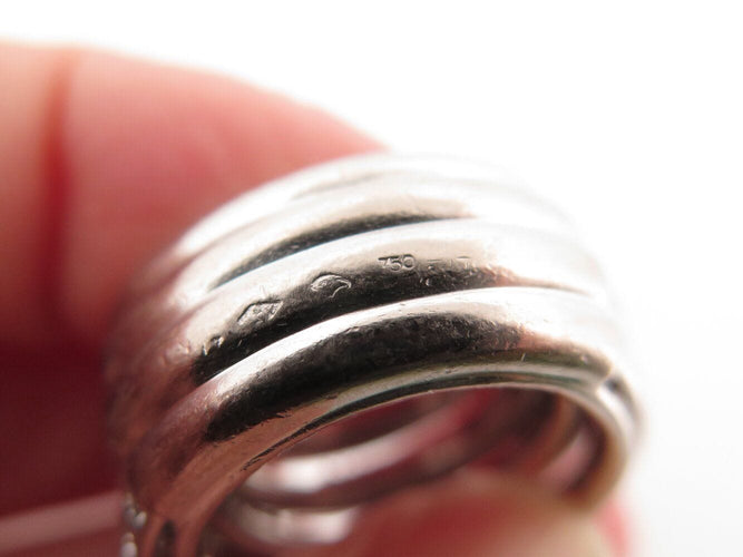 Bague 48 bague DE GRISOGONO allegra en or blanc 18k 32gr t48 68 diamants 2ct 58 Facettes 271440