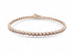 Bracelet bracelet tennis t18.5 riviere 53 diamants fancy 4.2ct or jaune 14k 58 Facettes 268156