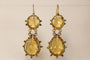 Boucles d'oreilles Boucles d'oreilles antiques en or et topaze 58 Facettes 7638