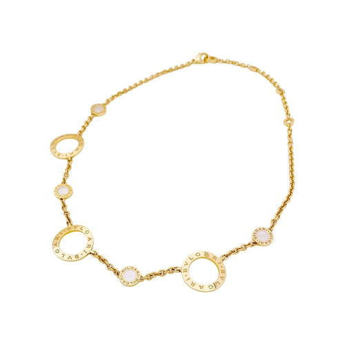 Collier Collier BULGARI "Bulgari Bulgari" en or jaune 750/000 et nacre. 58 Facettes 34772