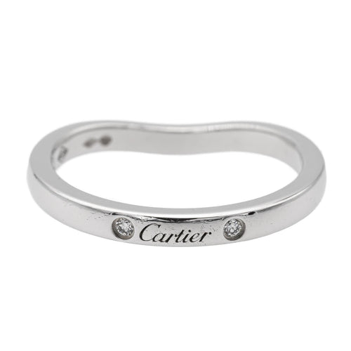 49 Cartier Bague Alliance Ballerine Platine Diamant 58 Facettes 1644038CN