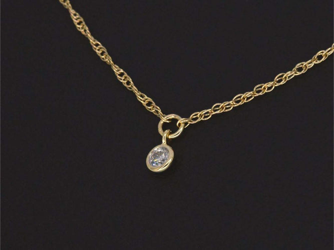 Collier Collier en or jaune avec diamant 58 Facettes 2353