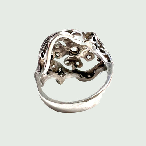 Bague 61.5 Bague Rétro Diamants 58 Facettes Q905A