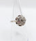 Bague 52 Bague fleur art déco or blanc et platine 58 Facettes A04204