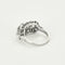 Bague 53 Bague en or blanc, diamants et émeraude 58 Facettes B240734