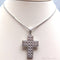 Collier Croix Cartier en Or blanc et diamants 58 Facettes Col271